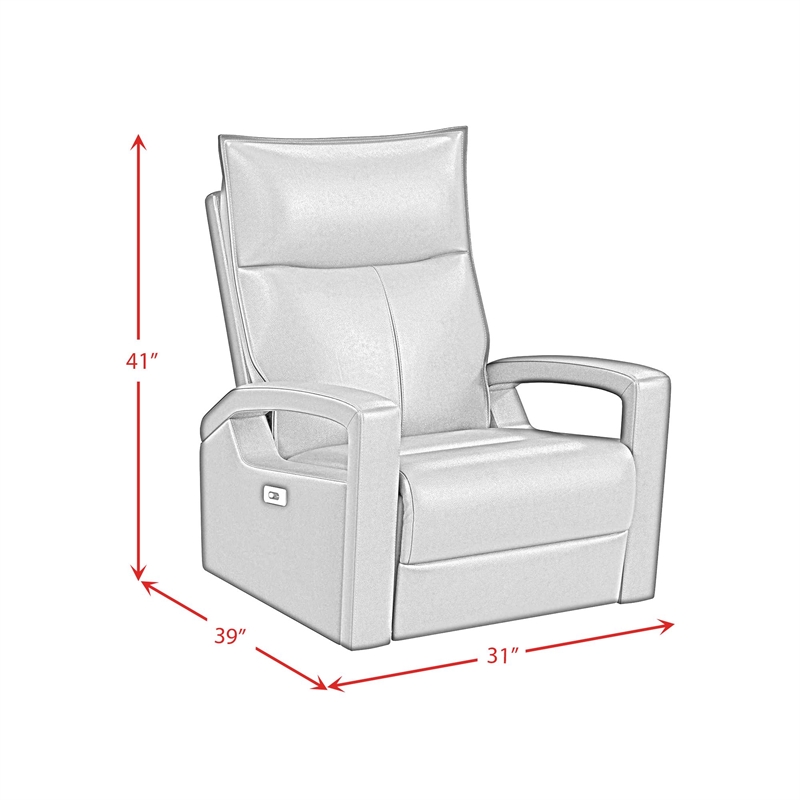 Picket House Furnishings Barnard P1 Recliner w/ Glider & Swivel in Del Mar Cream