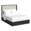 Picket House Furnishings Camelot Queen UPH 5PC Bedroom Set in Black