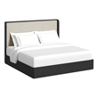 Picket House Furnishings Camelot King UPH 3PC Bedroom Set in Black