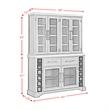 Picket House Furnishings Johnshaven Server and Hutch in Espresso/Brown
