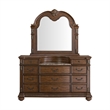 Picket House Furnishings Concerto Dresser and Mirror Set in Brown