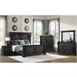 Picket House Furnishings Paterson 3-Drawer Nightstand (Sliding Top) in Black