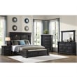 Picket House Furnishings Paterson 3-Drawer Nightstand (Sliding Top) in Black