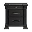 Picket House Furnishings Paterson 3-Drawer Nightstand (Sliding Top) in Black
