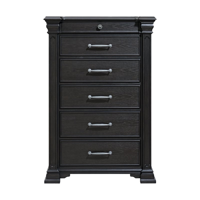 Picket House Furnishings Paterson 6-Drawer Chest in Black