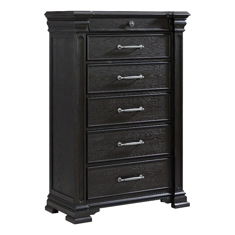 Picket House Furnishings Paterson 6-Drawer Chest in Black