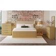 Picket House Furnishings Sutton King UPH 5PC Bedroom Set in White/Natural