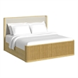 Picket House Furnishings Sutton King UPH 3PC Bedroom Set in White/Natural