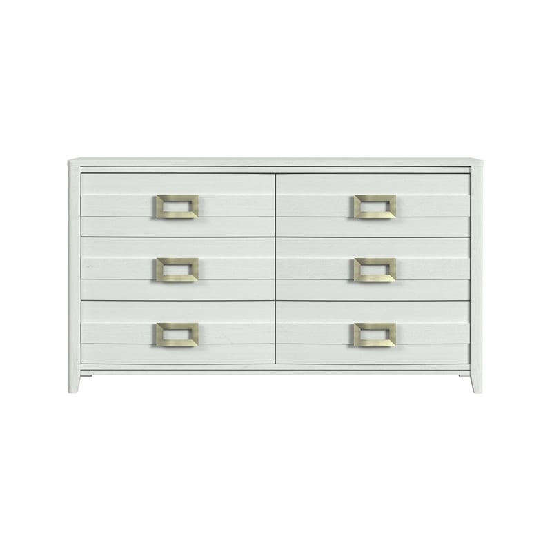 Picket House Furnishings Chett 6-Drawer Dresser in White