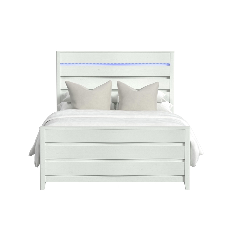 Picket House Furnishings Chett Full Bed with LED in White