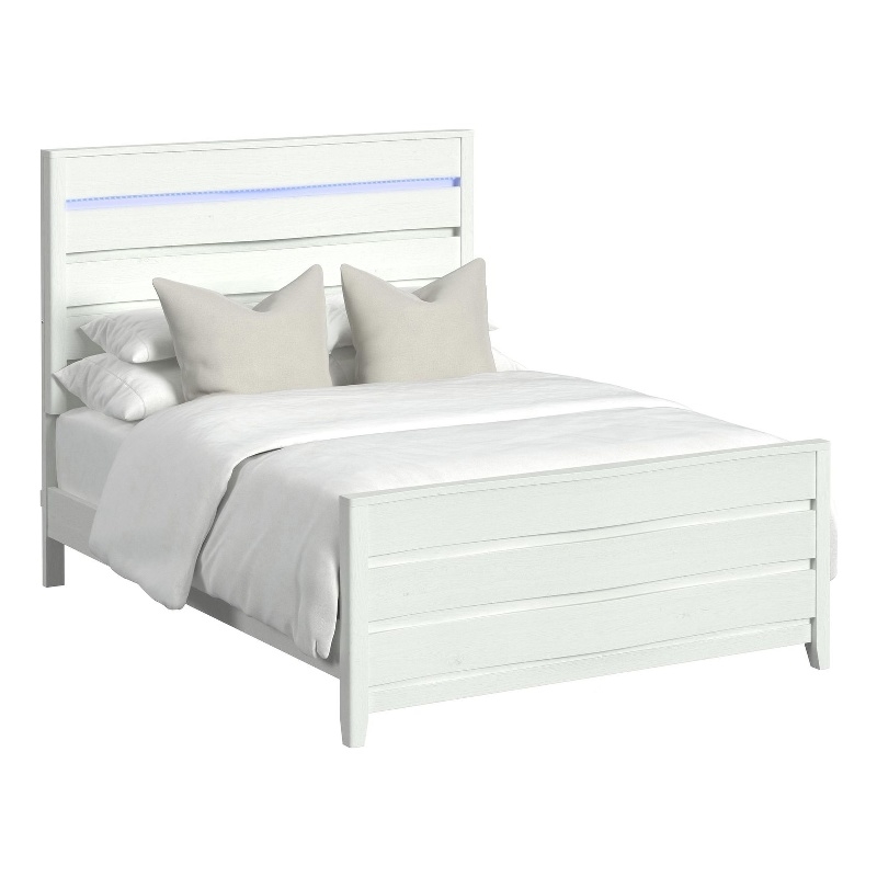 Picket House Furnishings Chett Full Bed with LED in White