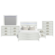 Picket House Furnishings Chett Full 5PC Bedroom Set with LED in White
