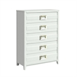 Picket House Furnishings Chett Full 5PC Bedroom Set with LED in White