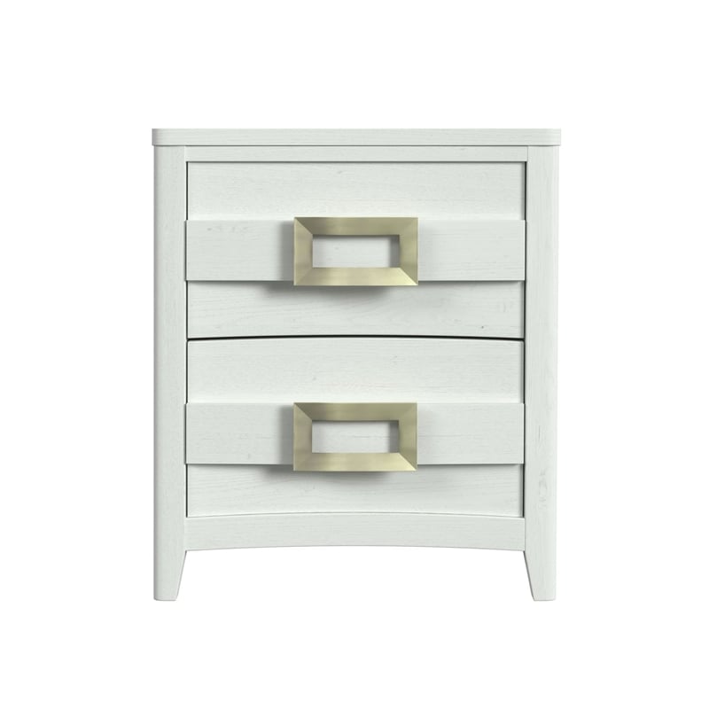 Picket House Furnishings Chett 2-Drawer Nightstand with USB in White