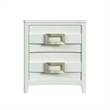 Picket House Furnishings Chett 2-Drawer Nightstand with USB in White