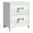 Picket House Furnishings Chett 2-Drawer Nightstand with USB in White