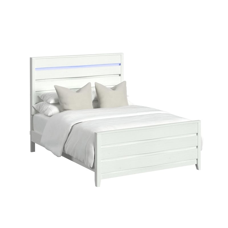 Picket House Furnishings Chett Queen Bed with LED in White