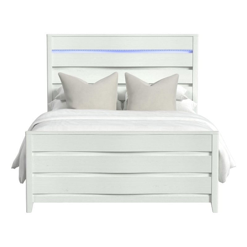 Picket House Furnishings Chett Queen Bed with LED in White