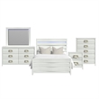 Picket House Furnishings Chett Queen 5PC Bedroom Set with LED in White