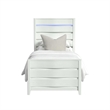 Picket House Furnishings Chett Twin Bed with LED in White