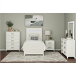 Picket House Furnishings Chett Twin 3PC Bedroom Set with LED in White