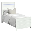 Picket House Furnishings Chett Twin 3PC Bedroom Set with LED in White