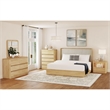 Picket House Furnishings Camelot King UPH 5PC Bedroom Set in Natural