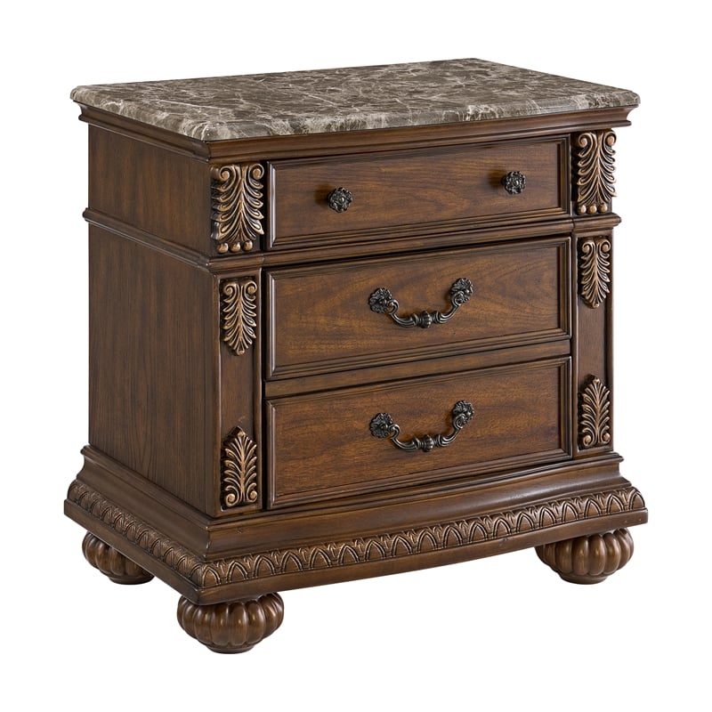 Picket House Furnishings Concerto King UPH 3PC Bedroom Set in Black/Brown