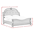 Picket House Furnishings Concerto King UPH 3PC Bedroom Set in Black/Brown