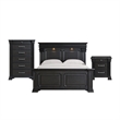 Picket House Furnishings Paterson King 3PC Bedroom Set in Black