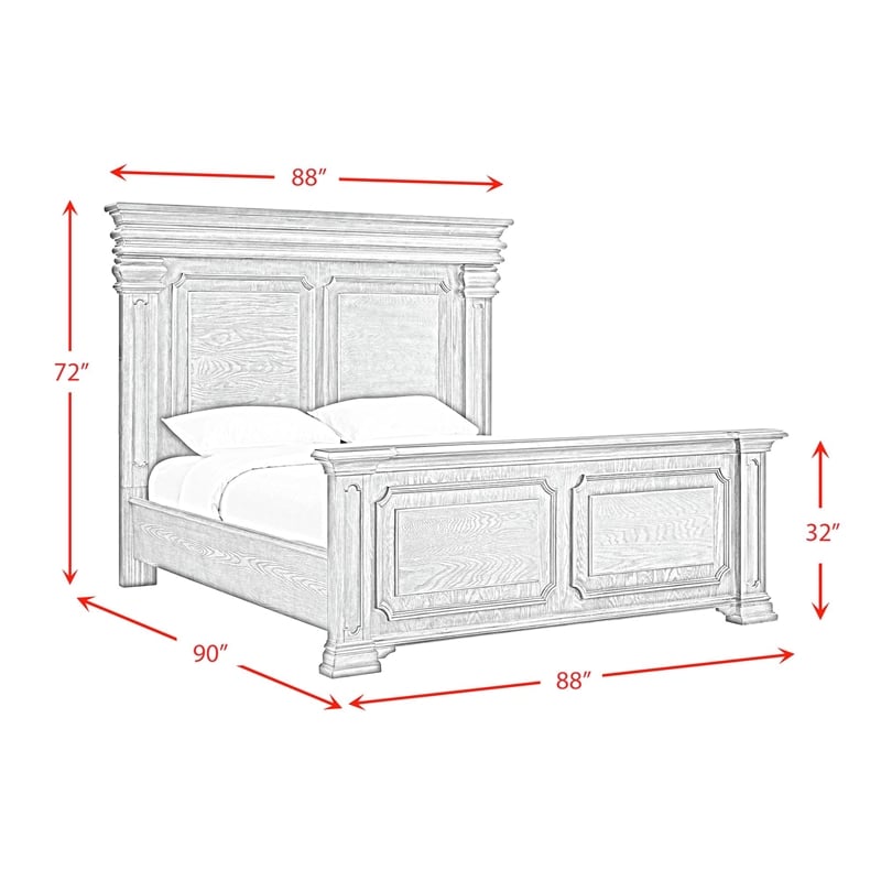 Picket House Furnishings Paterson King 3PC Bedroom Set in Black