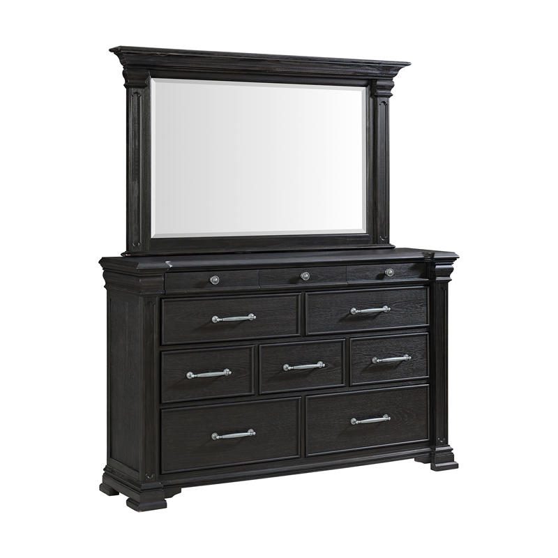 Picket House Furnishings Paterson King 5PC Bedroom Set in Black
