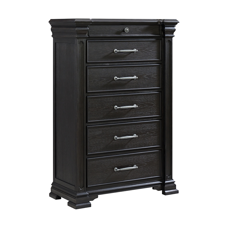 Picket House Furnishings Paterson King 5PC Bedroom Set in Black