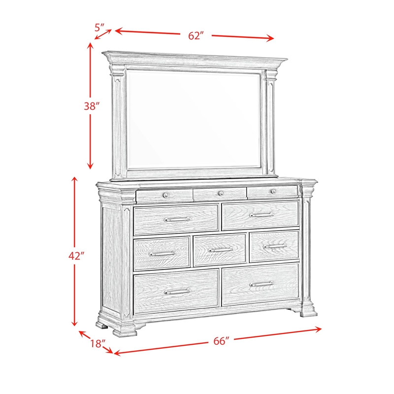 Picket House Furnishings Paterson King 5PC Bedroom Set in Black