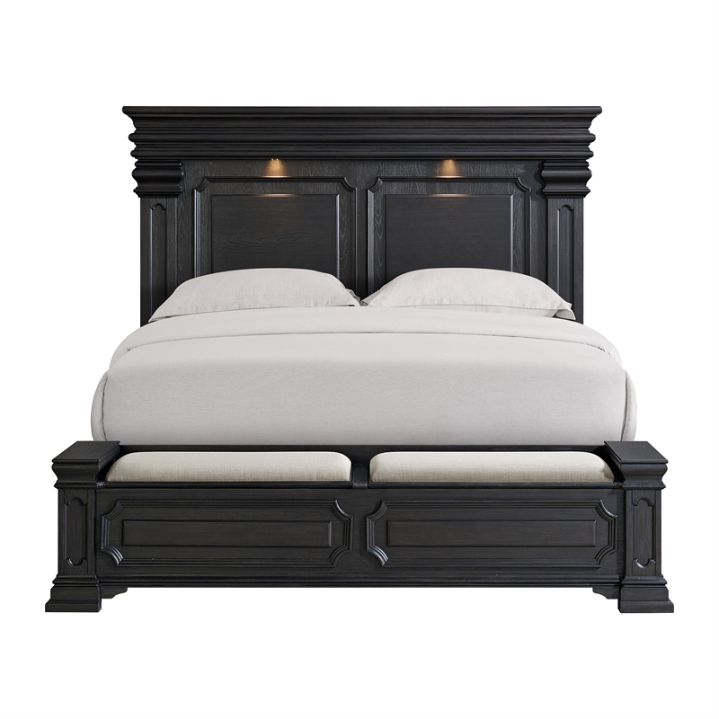 Picket House Furnishings Paterson King Storage Bed in Black