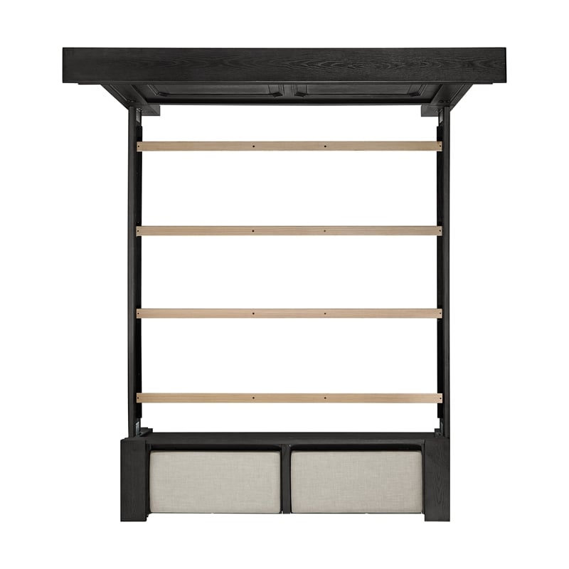 Picket House Furnishings Paterson King Storage 3PC Bedroom Set in Black