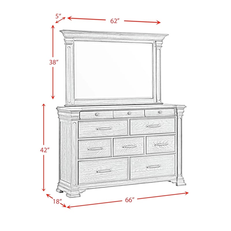 Picket House Furnishings Paterson King Storage 5PC Bedroom Set in Black