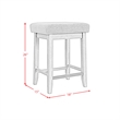 Picket House Furnishings Veronica Kitchen Island 2 Counter Stools - Grey/Walnut