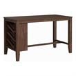 Picket House Furnishings Veronica Kitchen Island 2 Counter Stools - Grey/Walnut