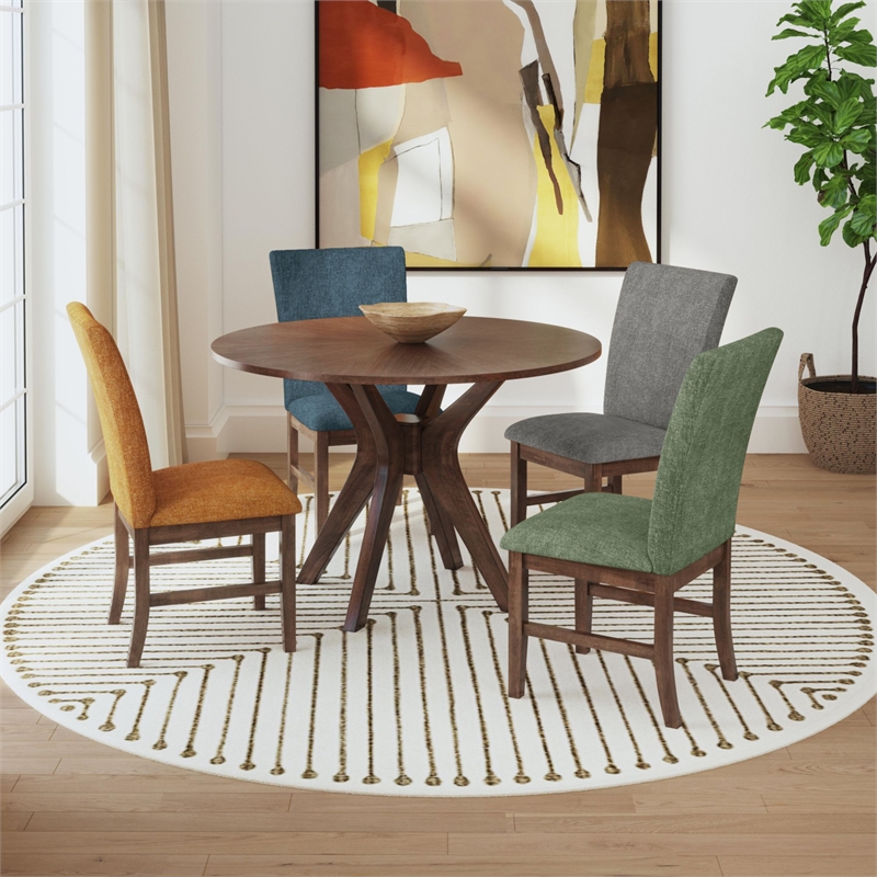 Picket House Furnishings Veronica Round Dining Table in Walnut