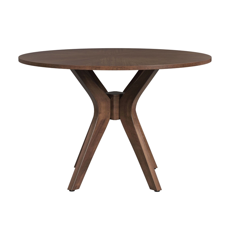 Picket House Furnishings Veronica Round Dining Table in Walnut