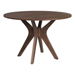 Picket House Furnishings Veronica Round Dining Table in Walnut