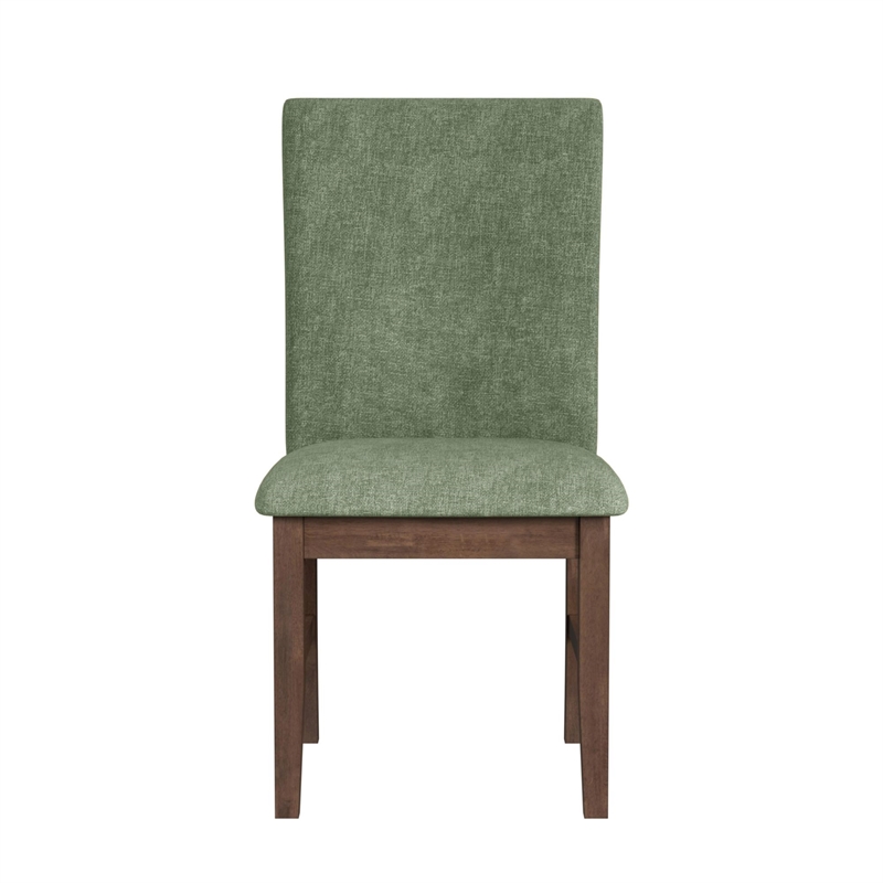 Picket House Furnishings Veronica Dining Side Chair with Avocado Fabric/Walnut