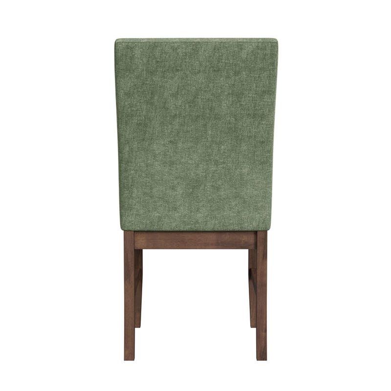 Picket House Furnishings Veronica Dining Side Chair with Avocado Fabric/Walnut