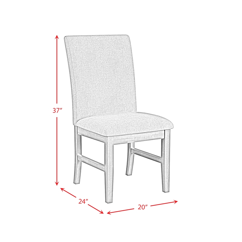 Picket House Furnishings Veronica Dining Side Chair with Avocado Fabric/Walnut