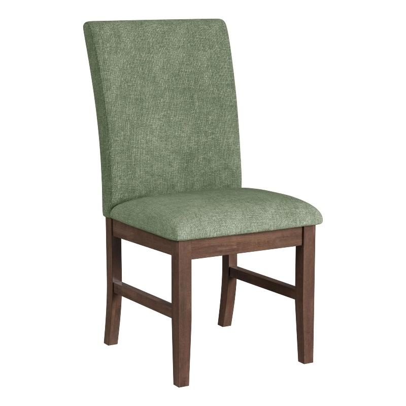 Picket House Furnishings Veronica Dining Side Chair with Avocado Fabric/Walnut