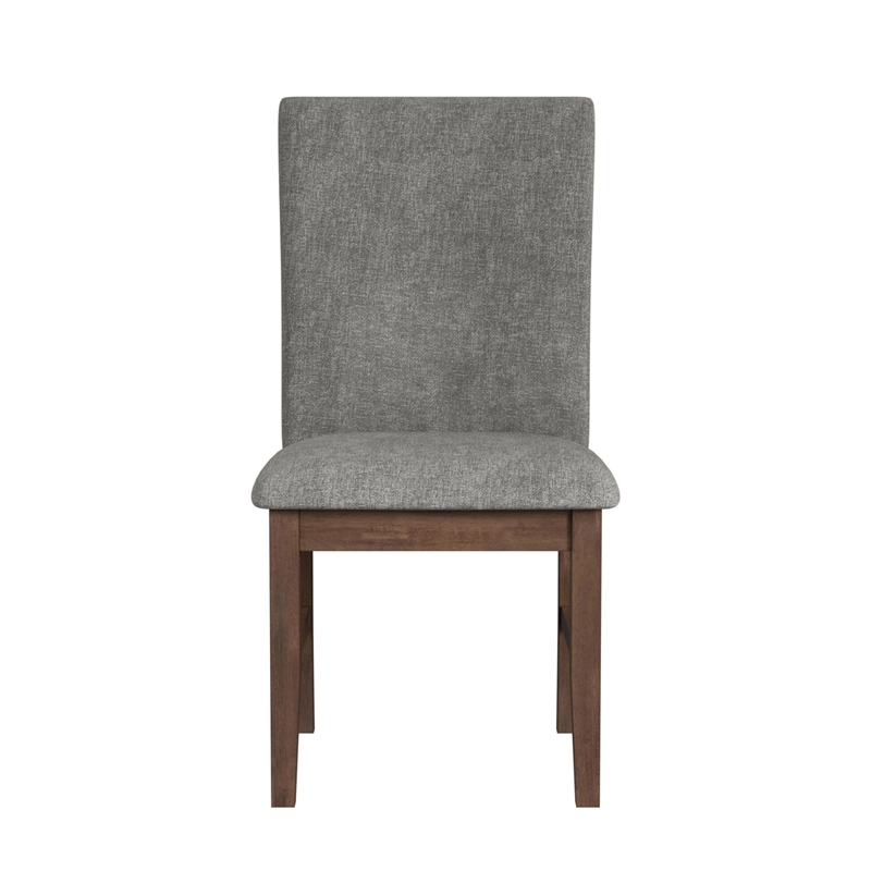 Picket House Furnishings Veronica Dining Side Chair with Dark Grey Fabric/Walnut