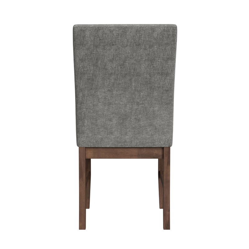 Picket House Furnishings Veronica Dining Side Chair with Dark Grey Fabric/Walnut