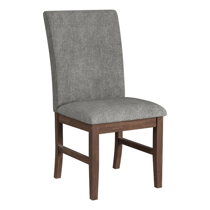 Picket House Furnishings Veronica Dining Side Chair with Dark Grey Fabric/Walnut