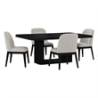 Picket House Furnishings Camelot 5PC Standard Height Dining Set in Black